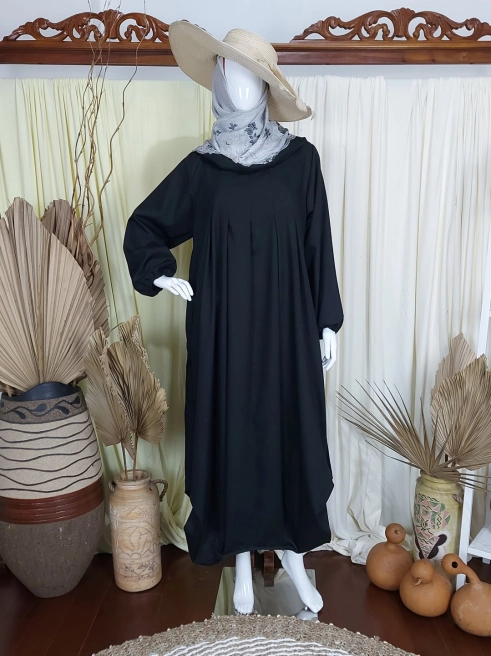 Gamis Ballon Dress Black 1 black_1