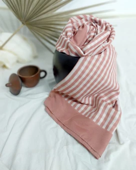 SCARF SQUARE PEACHABKR01KRAA