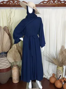 Gamis Jubah 3 Set Ceruty Navy 1 navy_1