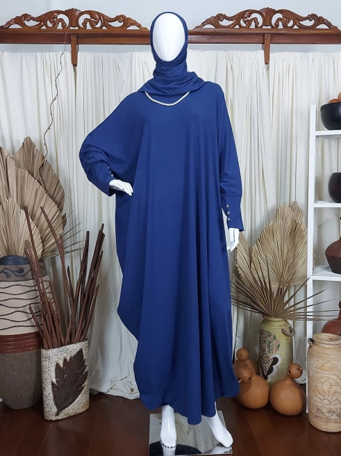 Gamis Kaftan Set Atom Jersey Navy 1 navy_1