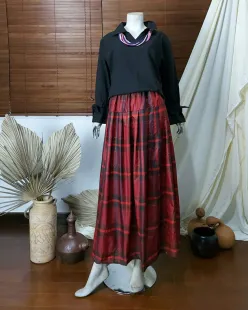 Skirt Skirt Sarung Tenun Red 1 rok_merah