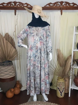 Dress Armani Flower Silver